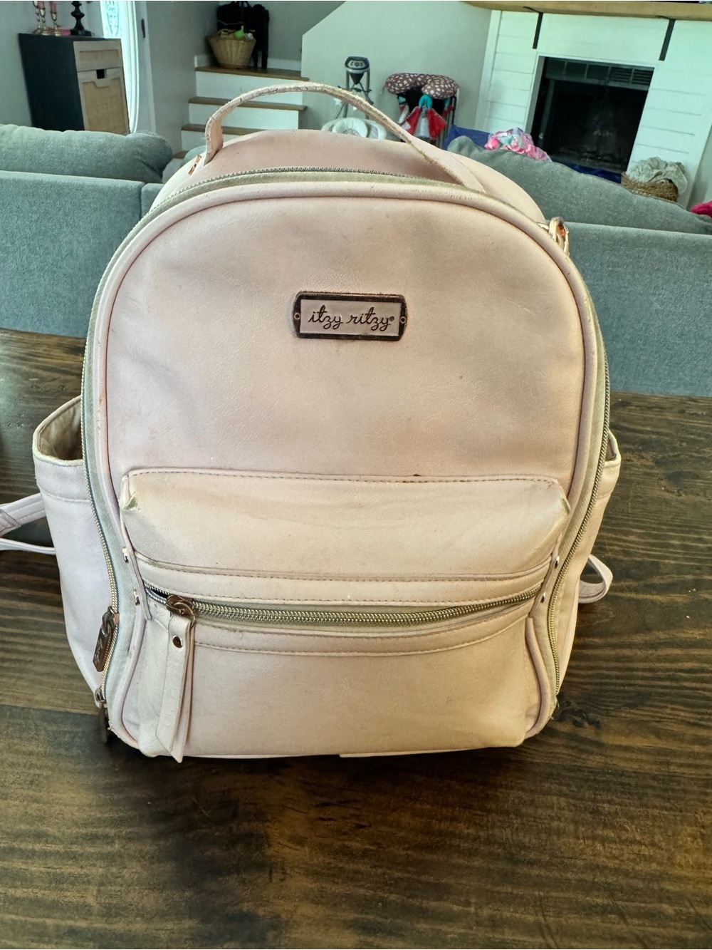 Itzy Ritzy Blush Pink Backpack Diaper Bag